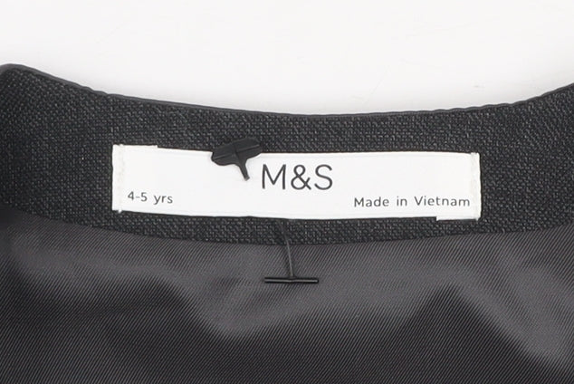Marks and Spencer Boys Grey 4-5 Years Formal Waistcoat