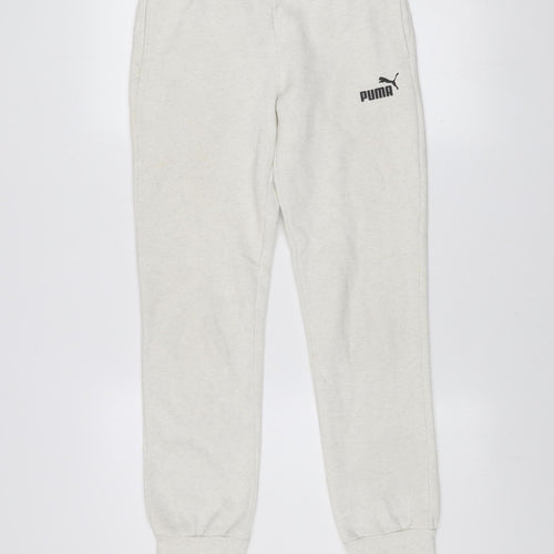 Puma Women's Ivory Jogger Sweatpants Size 6 Regular Fit Comfort Trousers