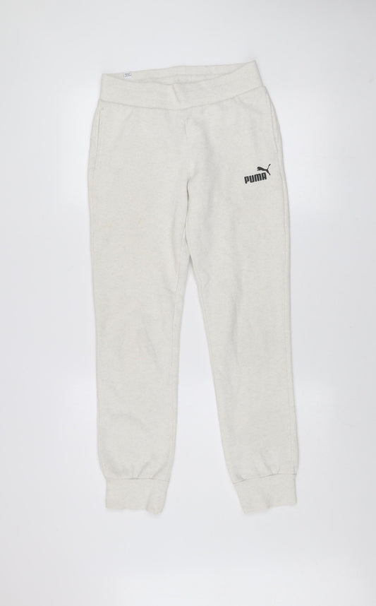 Puma Women's Ivory Jogger Sweatpants Size 6 Regular Fit Comfort Trousers