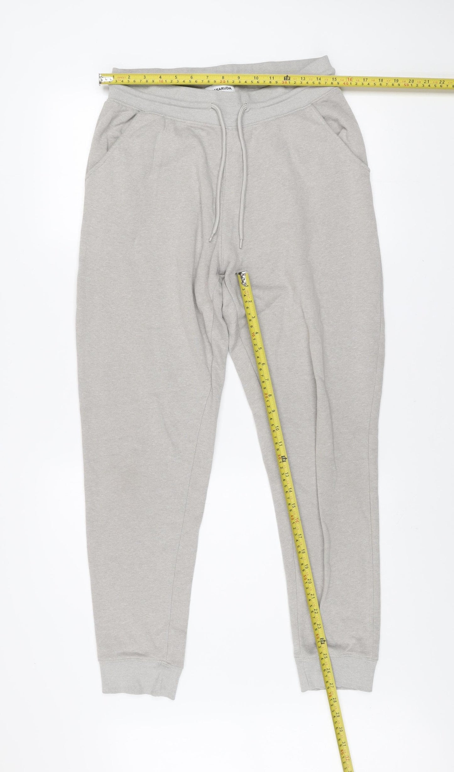 Bakaruda Mens Grey Jogger Sweatpants Size L Regular Fit Activewear