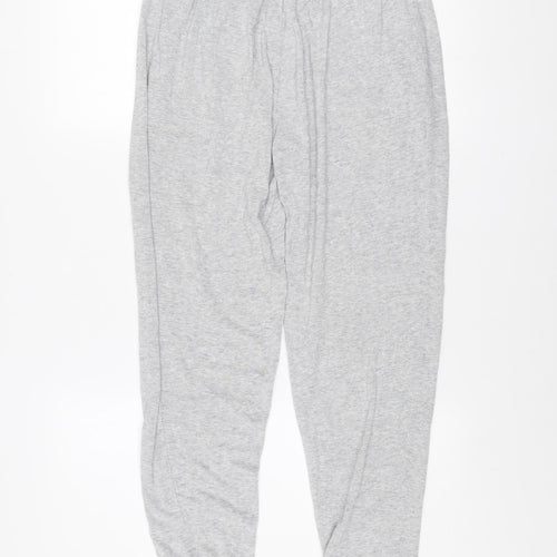 Lipsy Women Grey Jogger Trousers Size 12 Elastic Waist Sportswear