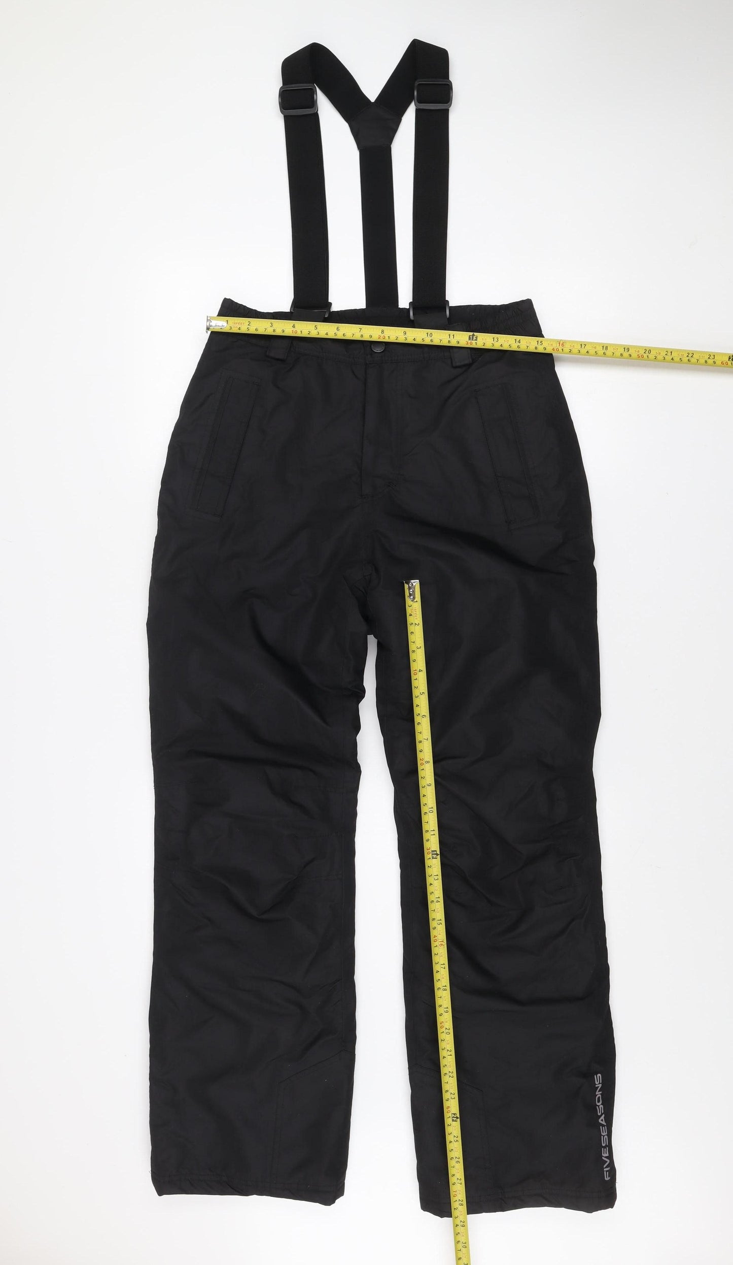 Five Seasons Womens Black Size 8 Snow Pants Waterproof Ski Trousers