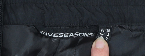 Five Seasons Womens Black Size 8 Snow Pants Waterproof Ski Trousers