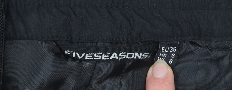 Five Seasons Womens Black Size 8 Snow Pants Waterproof Ski Trousers