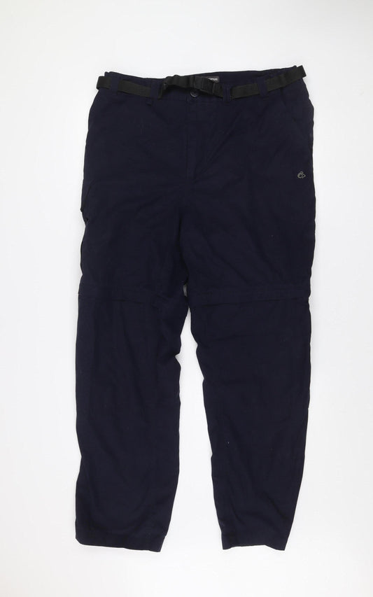 Craghoppers Men's Blue 36in Cargo Travel Trousers with Belt