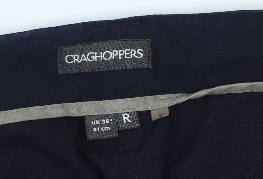 Craghoppers Men's Blue 36in Cargo Travel Trousers with Belt