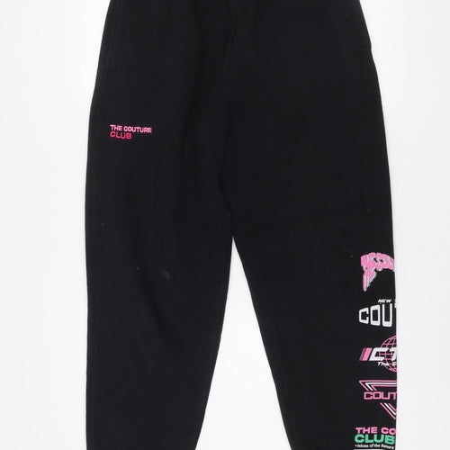 The Couture Club Black Jogger Womens Activewear Trousers Size 12