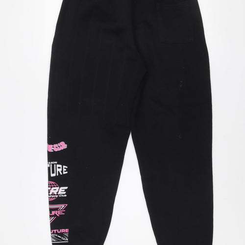 The Couture Club Black Jogger Womens Activewear Trousers Size 12