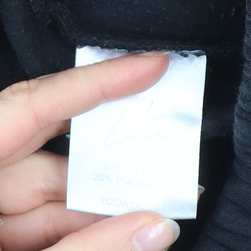 The Couture Club Black Jogger Womens Activewear Trousers Size 12