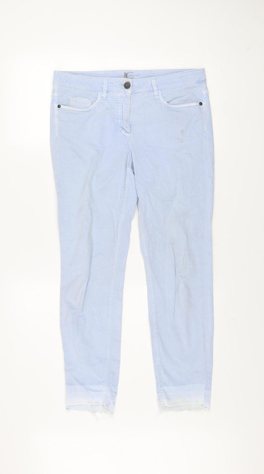 Luisa Cerano Womens Blue Size 12 Skinny Jeans Stretch Cotton
