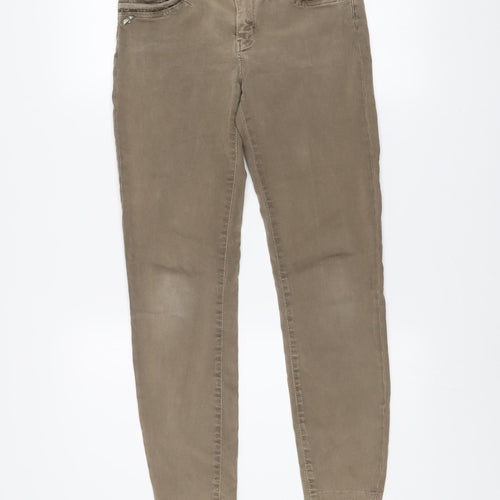 Mos Mosh Women's Beige Skinny Jeans Size 24 Slim Fit Mid Rise