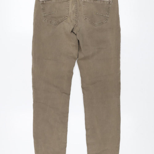 Mos Mosh Women's Beige Skinny Jeans Size 24 Slim Fit Mid Rise