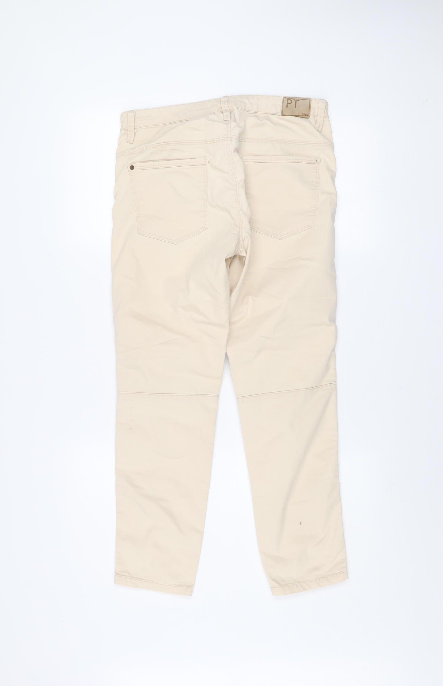 Part Two Women’s Beige Cotton Blend Cargo Trousers Size 12 Regular