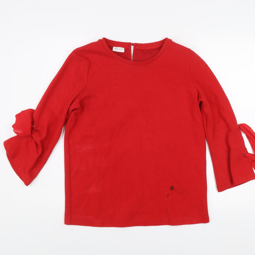 Gerry Weber Women’s Red Bow Sleeve 3/4 Blouse Size 8