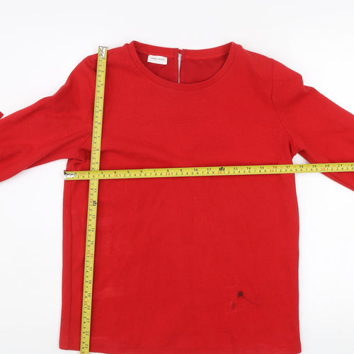 Gerry Weber Women’s Red Bow Sleeve 3/4 Blouse Size 8