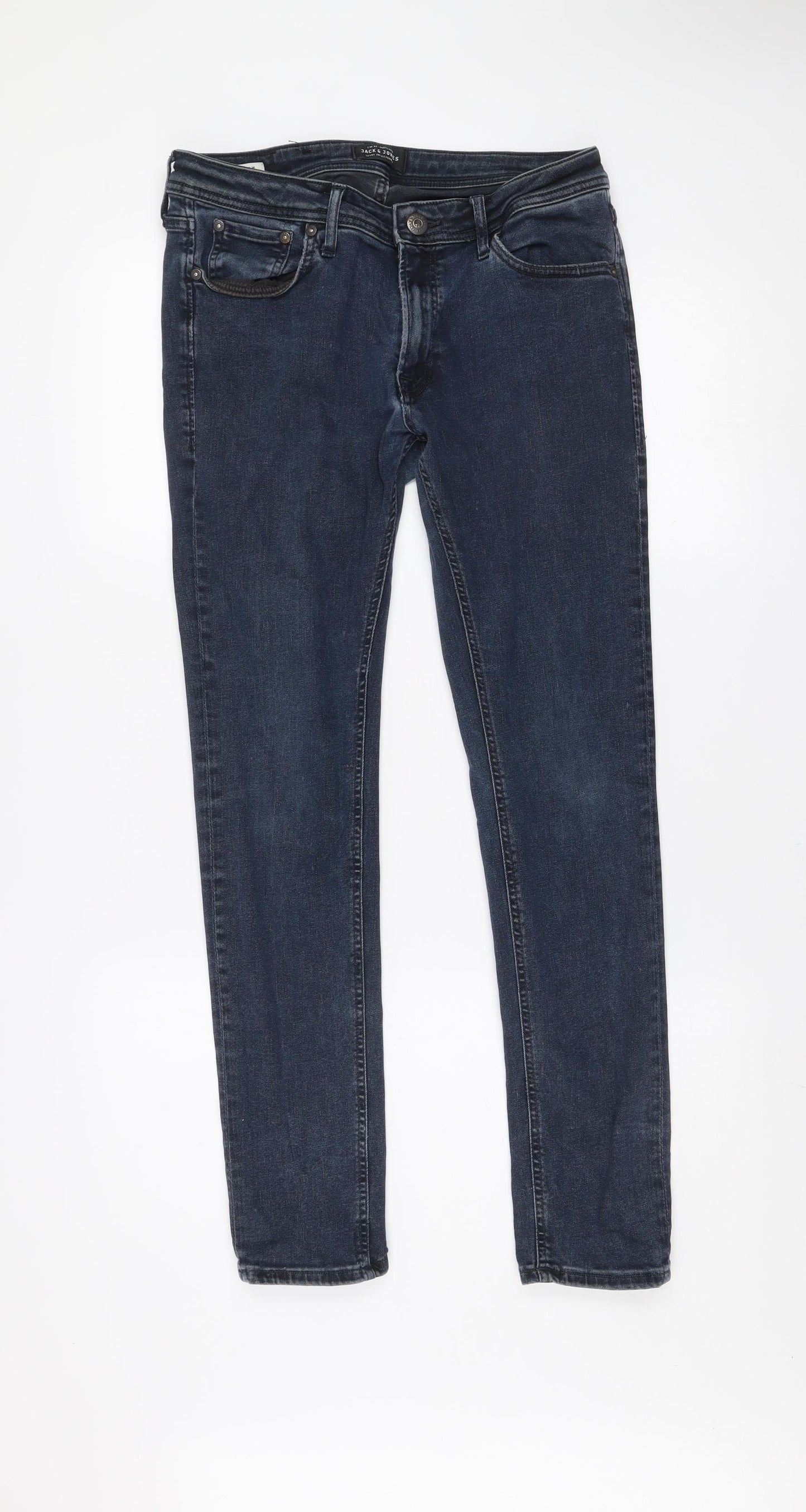 Jack & Jones Men's Blue Skinny Fit Jeans Size 32x30 Denim
