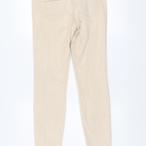 Luisa Cerano Women's Beige Chino Trousers Size 10 Slim Fit
