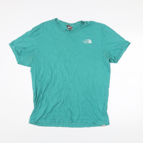 The North Face Men's Green Cotton Graphic Logo T-Shirt Size L