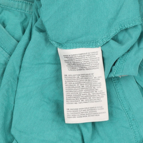 The North Face Men's Green Cotton Graphic Logo T-Shirt Size L