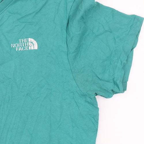 The North Face Men's Green Cotton Graphic Logo T-Shirt Size L