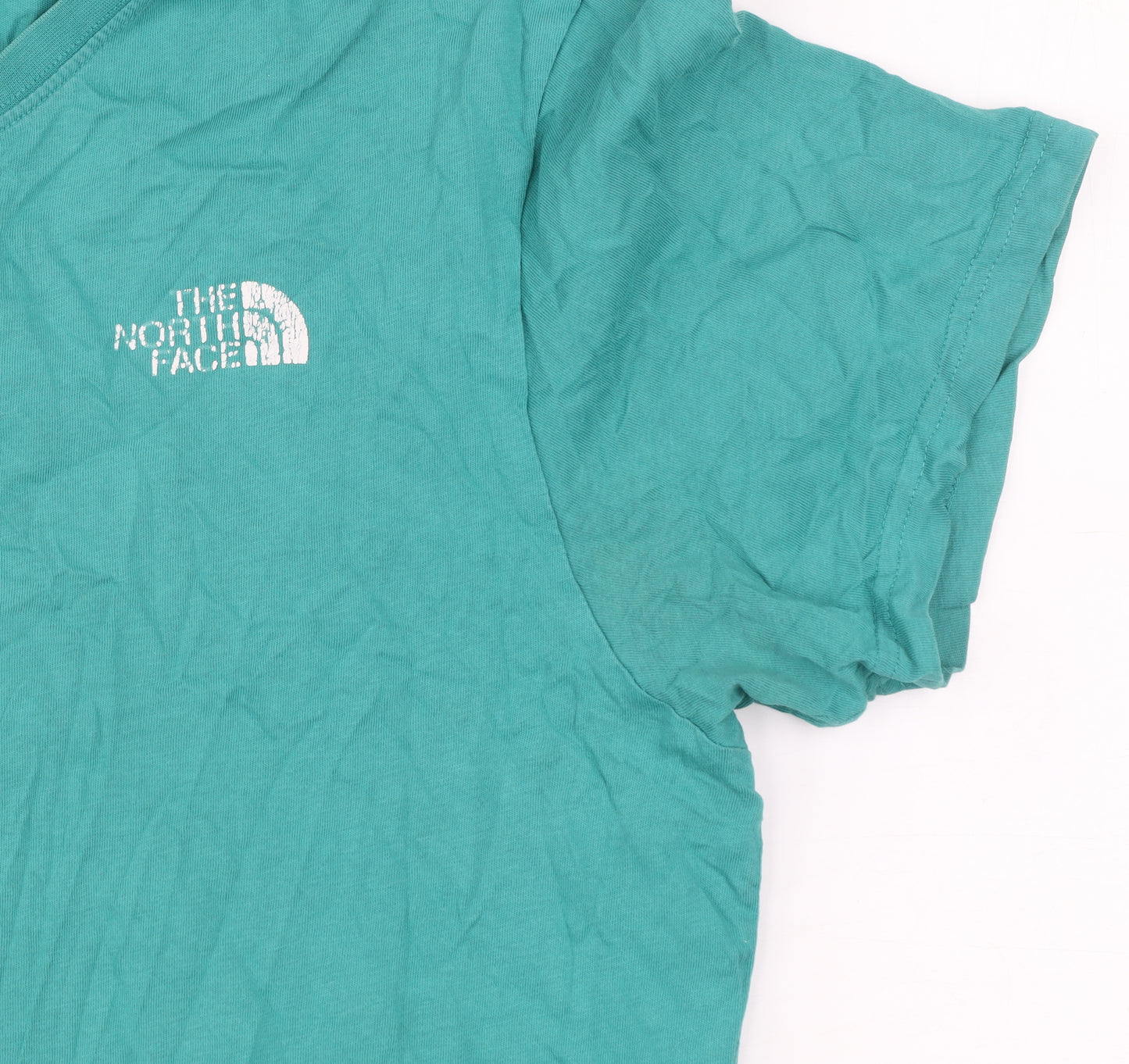 The North Face Men's Green Cotton Graphic Logo T-Shirt Size L