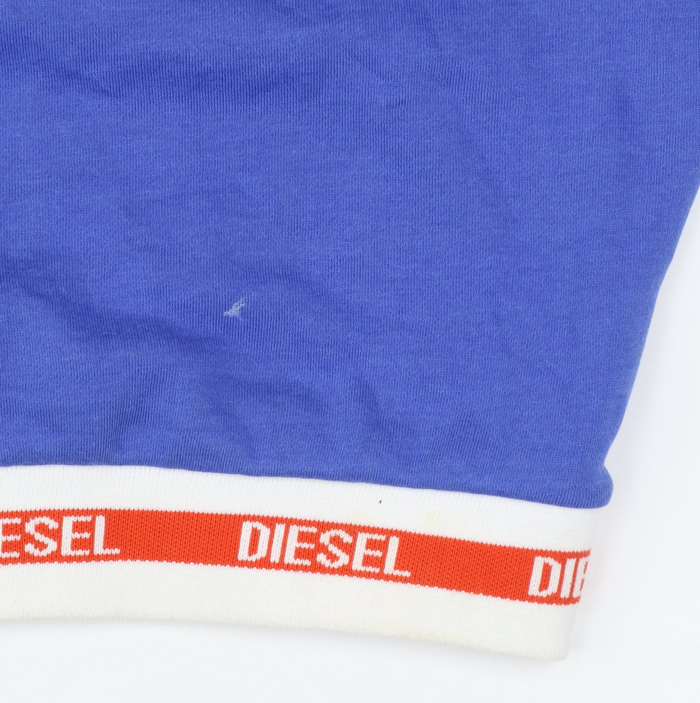 Diesel Women Blue Hooded Pullover Sweatshirt XS Cotton Blend