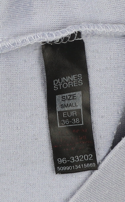 Dunnes Stores Women Blue Small 1/2 Zip Fleece Sweatshirt