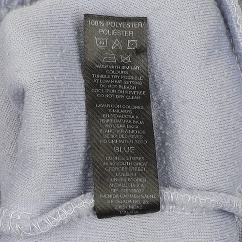 Dunnes Stores Women Blue Small 1/2 Zip Fleece Sweatshirt