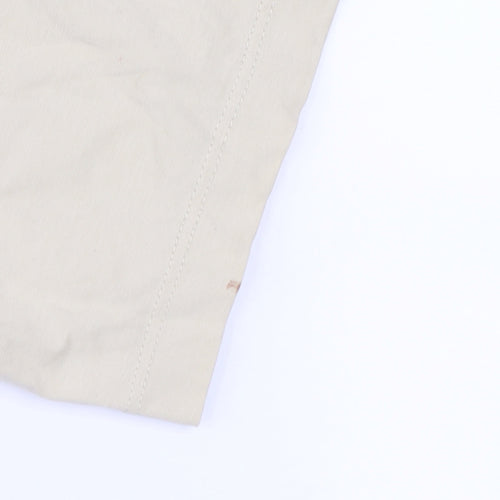 The North Face Womens Beige Cotton T-Shirt Size S Short Sleeve Casual Outdoor