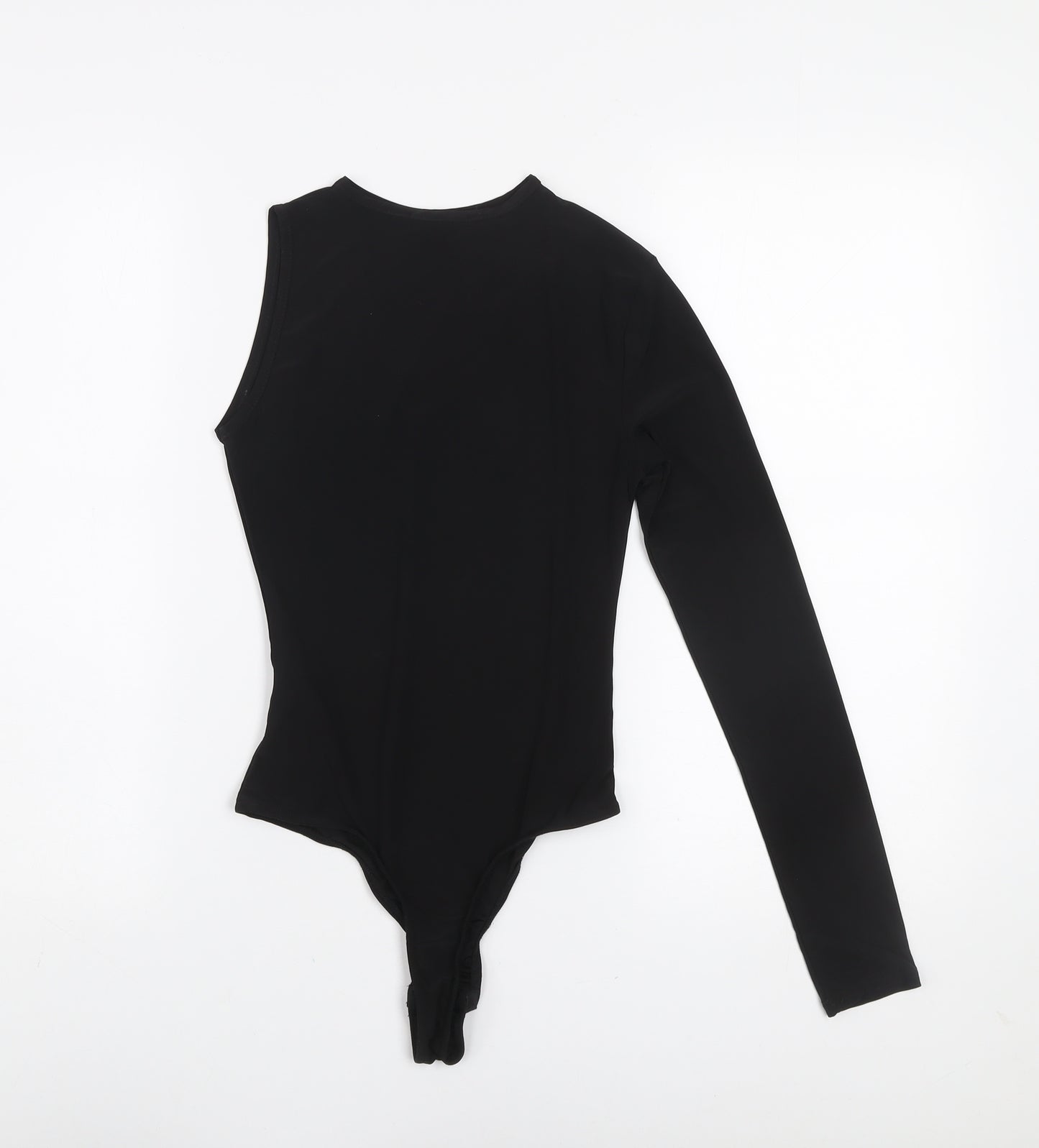 Boohoo Womens Black Long Sleeve Slim Fit Crew Neck Bodysuit UK 8