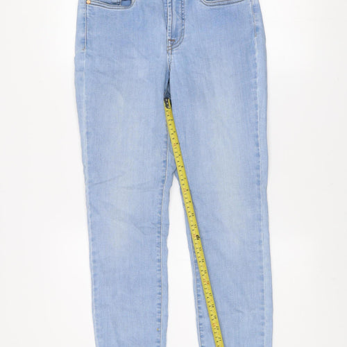 Jonny-Q Women Blue Size 10 Straight Leg Light Wash Jeans