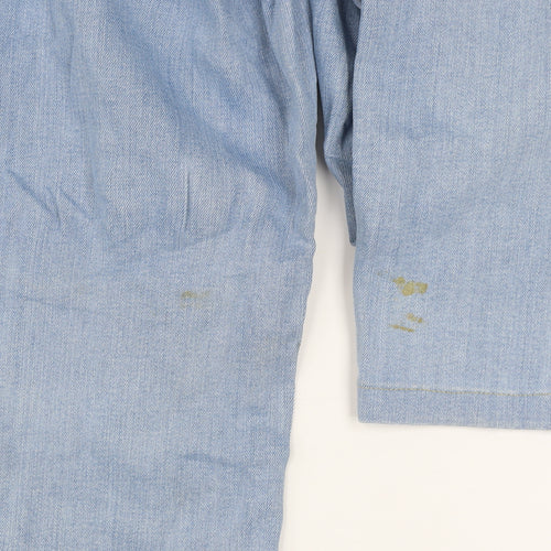 Jonny-Q Women Blue Size 10 Straight Leg Light Wash Jeans