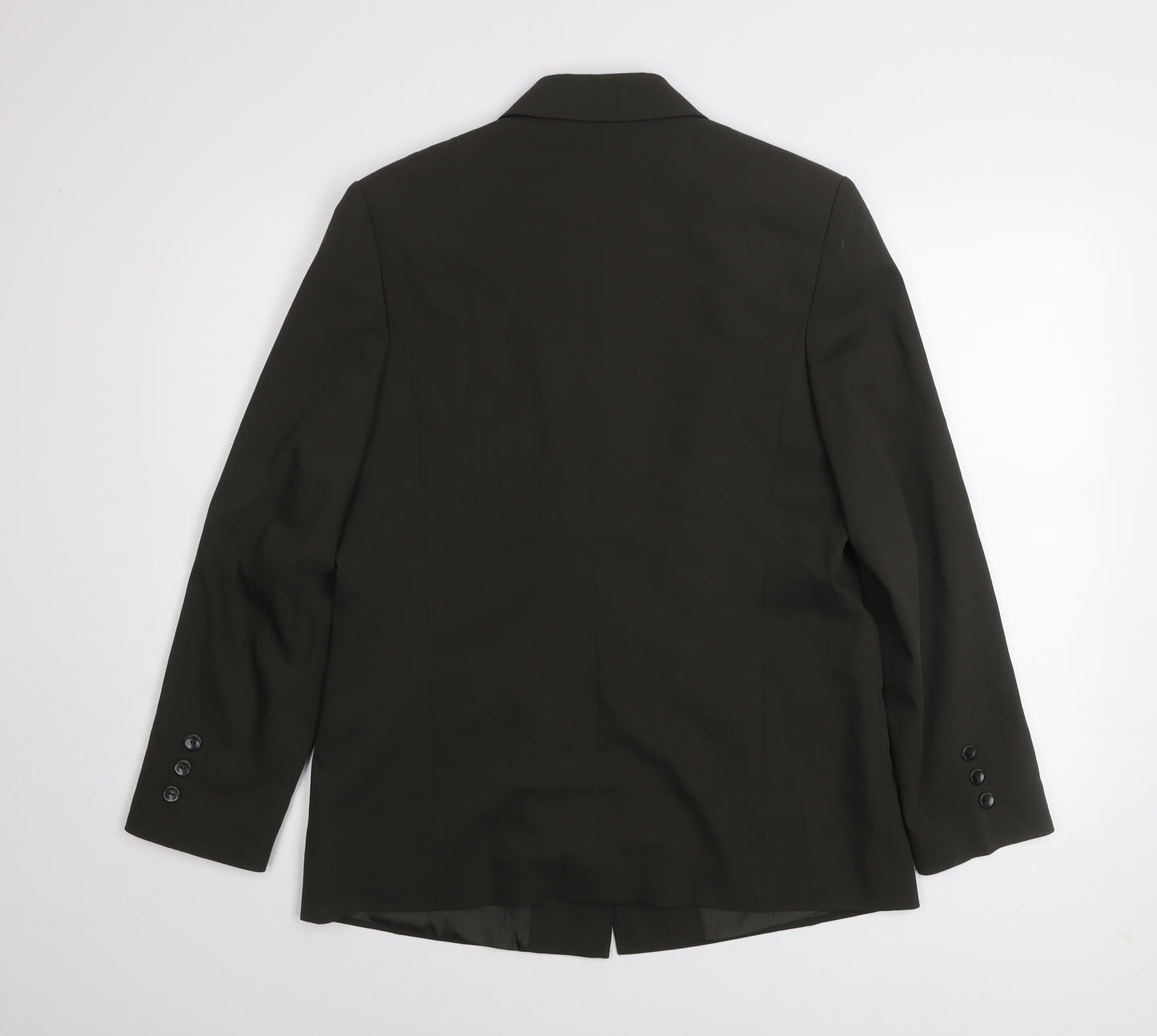 Marcona Women's Black Size 14 Lined Single-Breasted Blazer