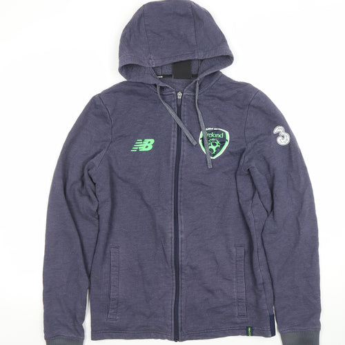 New Balance Men's Blue Full Zip Ireland Football Hoodie Size S
