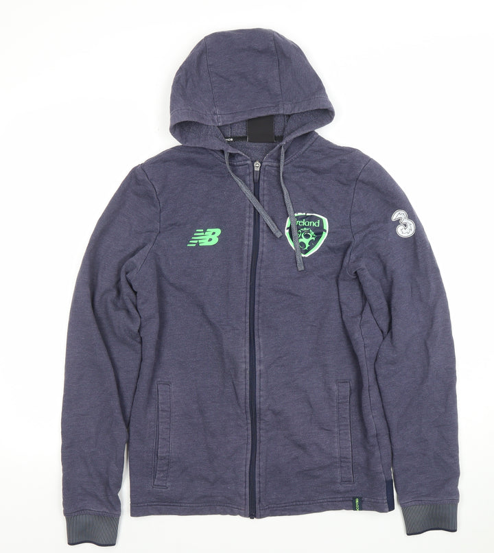 New Balance Men's Blue Full Zip Ireland Football Hoodie Size S