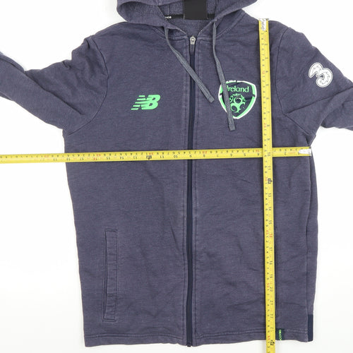 New Balance Men's Blue Full Zip Ireland Football Hoodie Size S