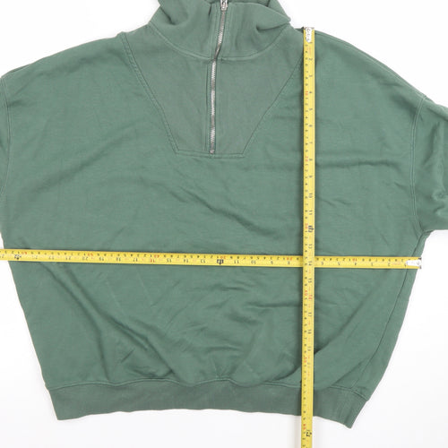 Dunnes Stores Women’s Green 1/2 Zip Pullover Sweatshirt UK 14