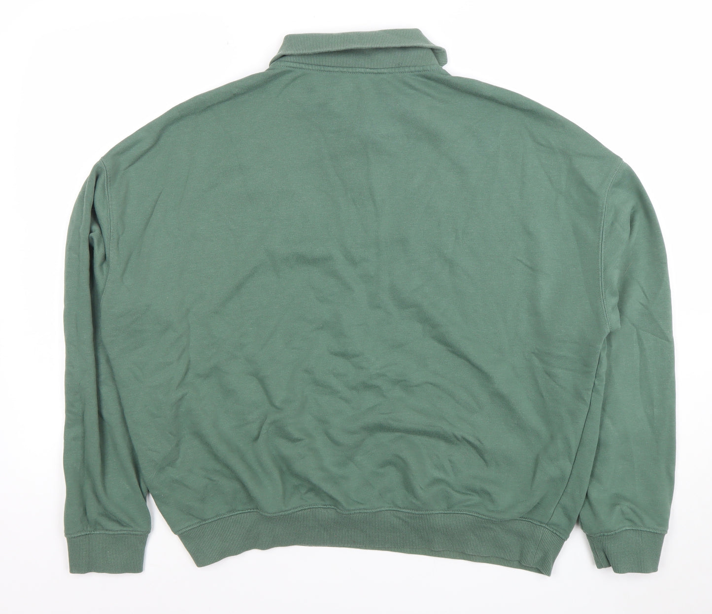 Dunnes Stores Women’s Green 1/2 Zip Pullover Sweatshirt UK 14