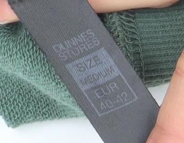 Dunnes Stores Women’s Green 1/2 Zip Pullover Sweatshirt UK 14