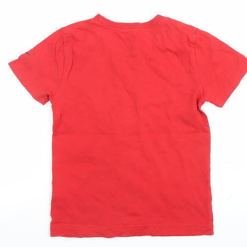 Nike Boys Red 6-7 Years Athletic Fit Logo Graphic T-Shirt
