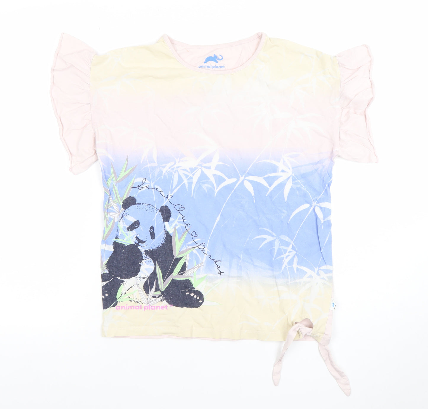 Animal Planet Teens Multicoloured Cotton Panda T-Shirt L