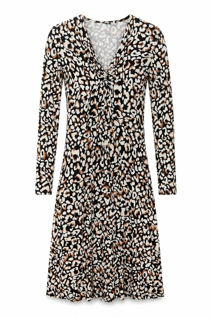 Primark Women's Multicoloured Animal Print Bodycon Midi Dress Size S