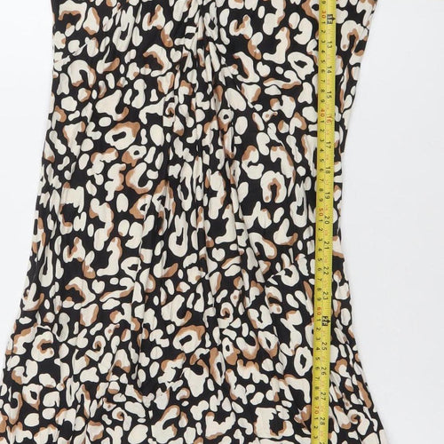Primark Women's Multicoloured Animal Print Bodycon Midi Dress Size S