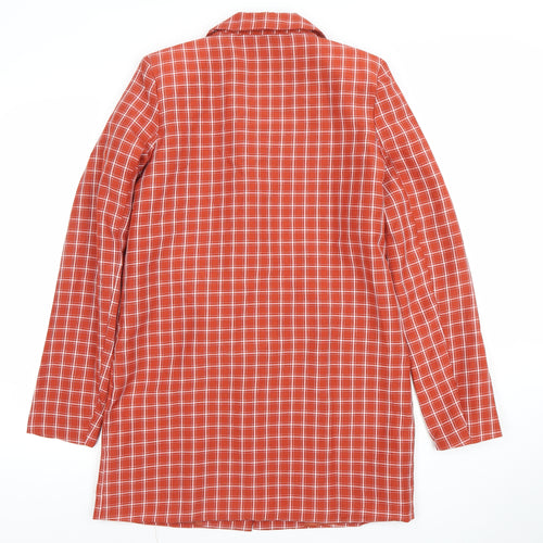 Heartbreak Women's Red Check Blazer UK 8 Single Breasted