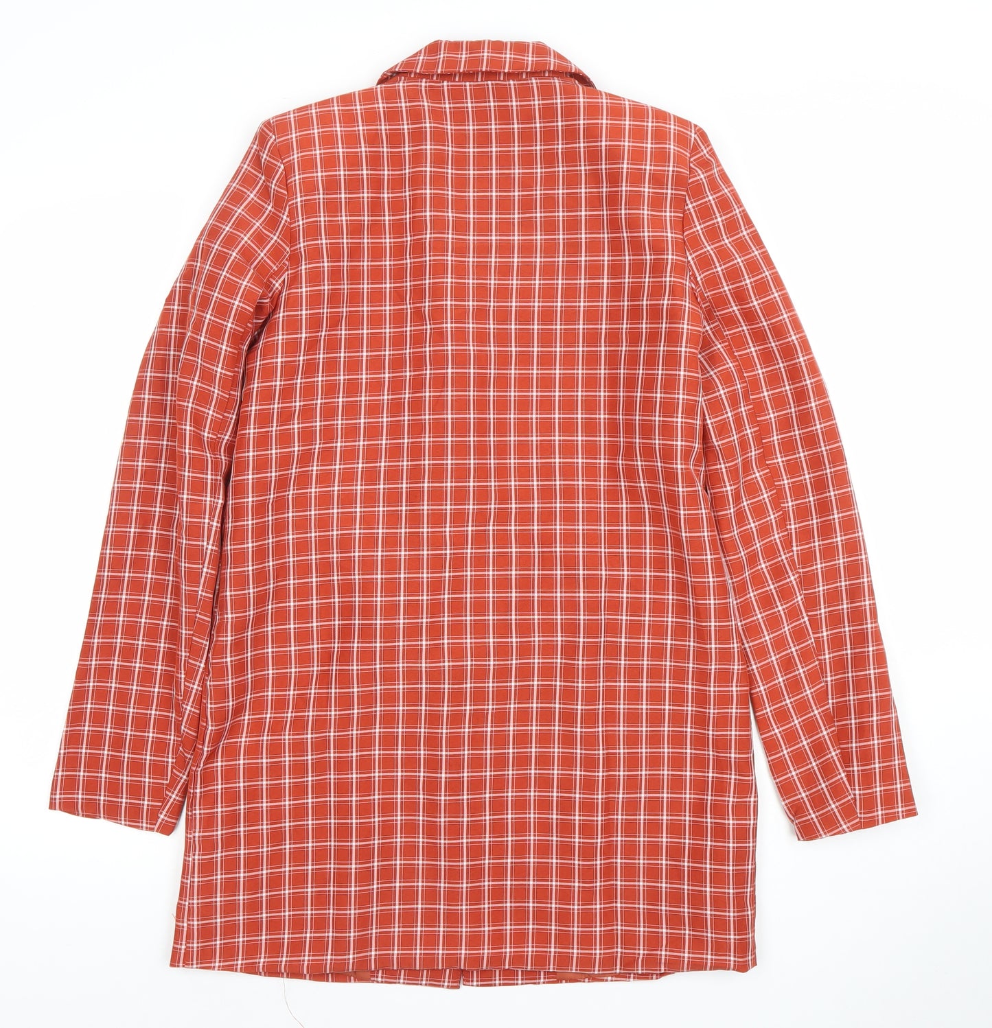 Heartbreak Women's Red Check Blazer UK 8 Single Breasted