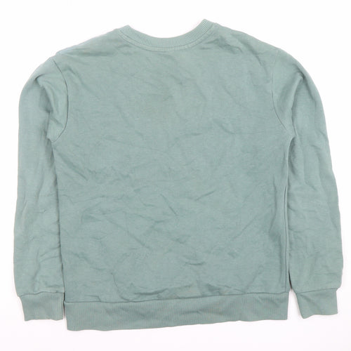 JDY Women’s Green Paris Embroidered Pullover Sweatshirt XS