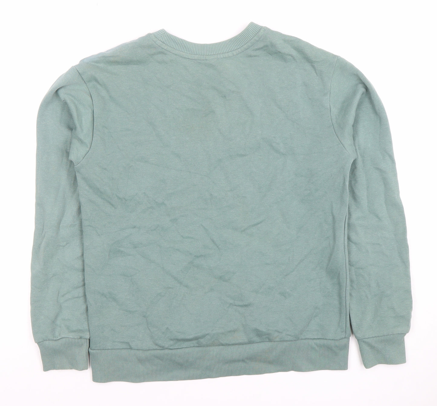 JDY Women’s Green Paris Embroidered Pullover Sweatshirt XS