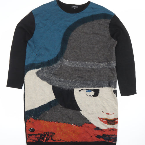 S'Oliver Women's Multicoloured Art Knit Tunic Jumper L