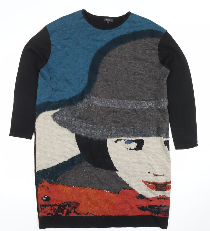 S'Oliver Women's Multicoloured Art Knit Tunic Jumper L