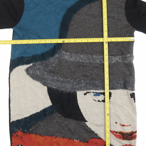 S'Oliver Women's Multicoloured Art Knit Tunic Jumper L